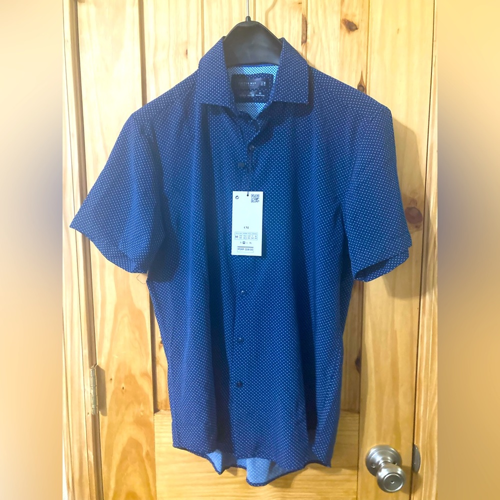 NWT - Cactus Man/Ricky Singh size M short-sleeved button-down shirt